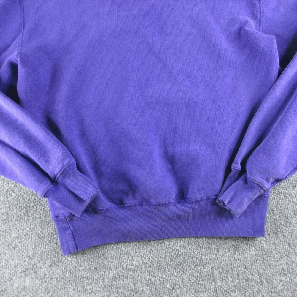 Polo Ralph Lauren Hoodie Mens Small Purple Pullover Fleece Pony Logo Flaw